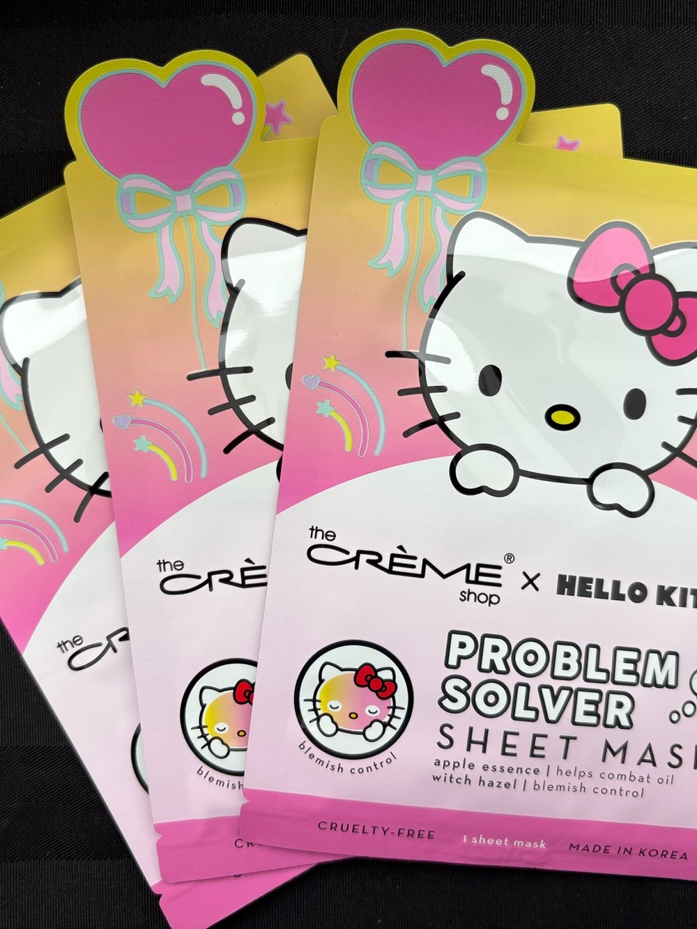 The Crème Shop x Hello Kitty Pink Problem Solver Sheet Mask